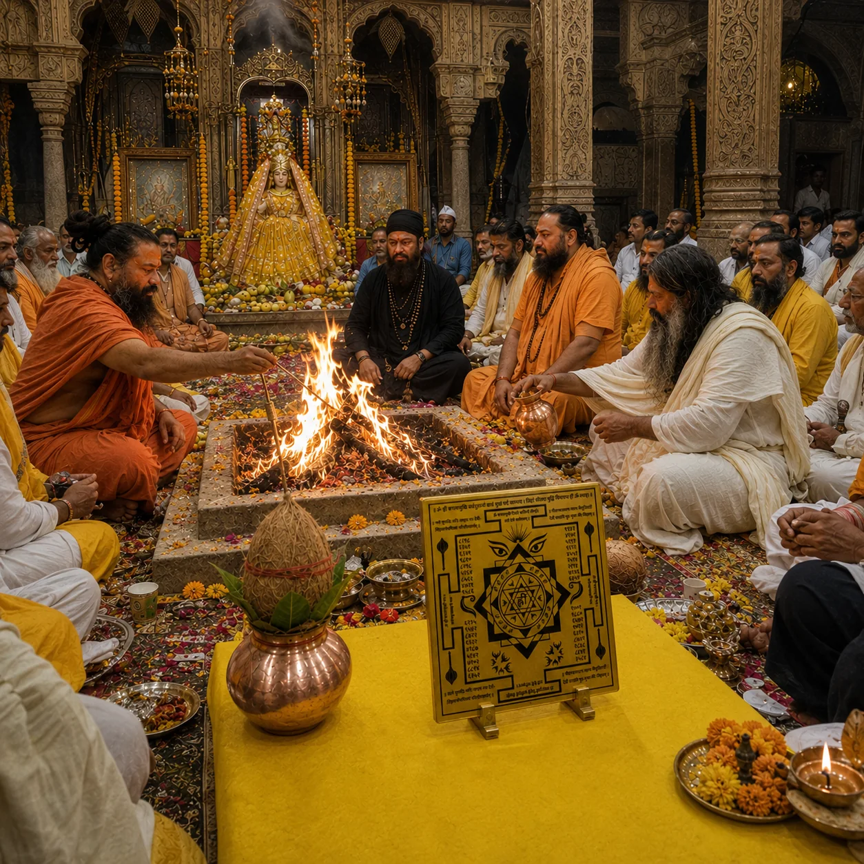 अभिमंत्रण हवन का प्रमुख दृश्य