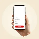 Share birth details on mobile form