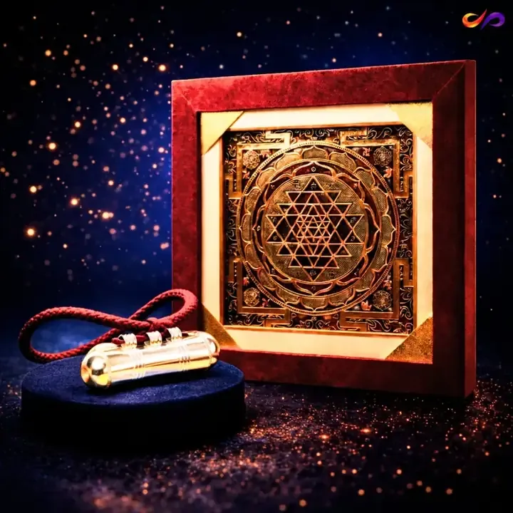 Mahalakshmi Dhankumbh ShreeYantra + Aakarshan Vashikaran Manibadh