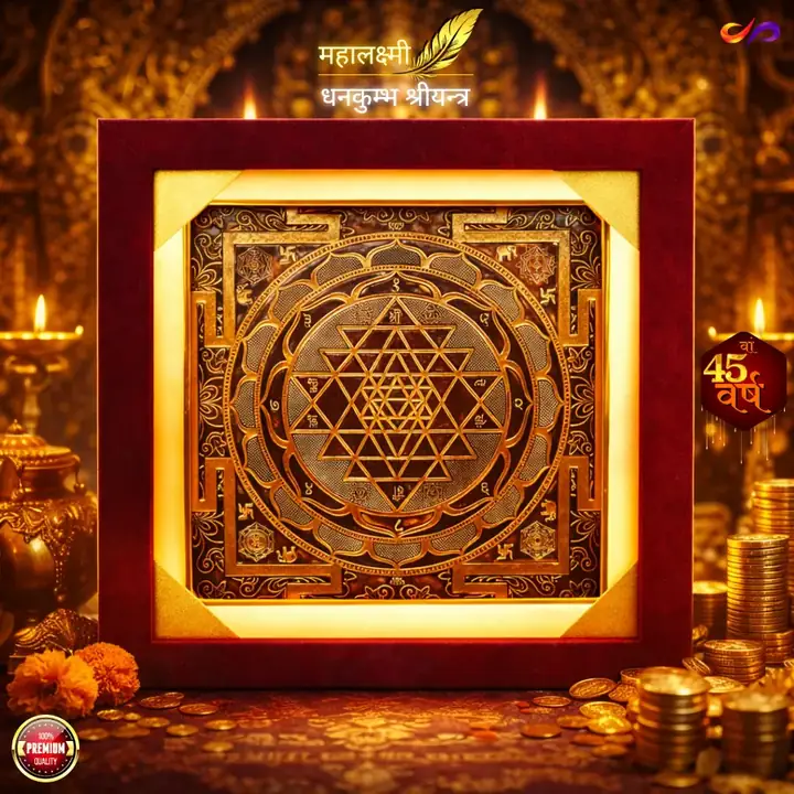 Mahalakshmi Dhankumbh ShreeYantra + Rajlakshmi Suvarna Yantra view 3